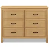 DaVinci Storage Furniture>Charlie 6-Drawer Double Dresser - Honey