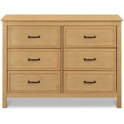 DaVinci Storage Furniture>Charlie 6-Drawer Double Dresser - Honey