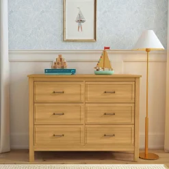 DaVinci Storage Furniture>Charlie 6-Drawer Double Dresser - Honey