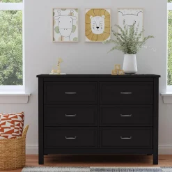 DaVinci Charlie 6-Drawer Double Dresser - Ebony