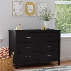 DaVinci Charlie 6-Drawer Double Dresser - Ebony