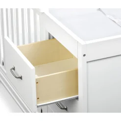 DaVinci Charlie 4-in-1 Convertible Mini Crib & Changer - White