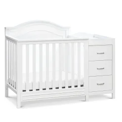 DaVinci Charlie 4-in-1 Convertible Mini Crib & Changer - White