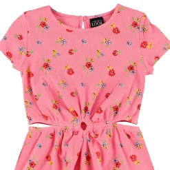 Kids Look Charm Printed Rib Dress 7-14y