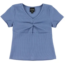 Kids Look Tops>Charm Rib T-Shirt 7-14y