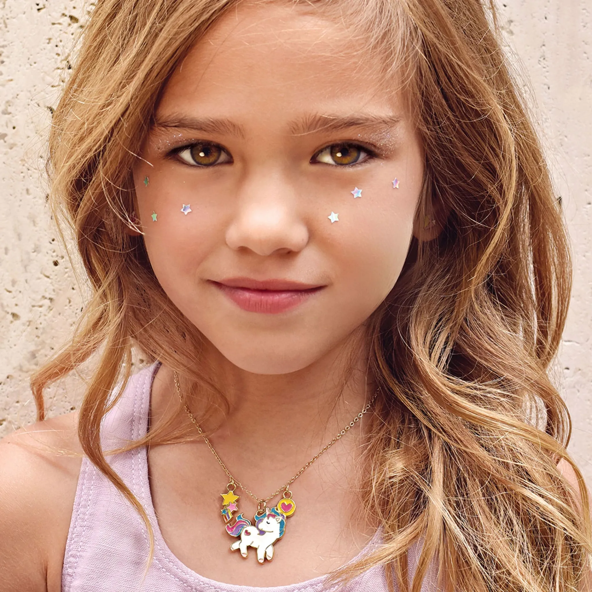 Girl Nation Charming Whimsy Necklace and Earring Gift Set - Unicorn Dreams