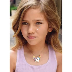 Girl Nation Charming Whimsy Necklace and Earring Gift Set - Unicorn Dreams