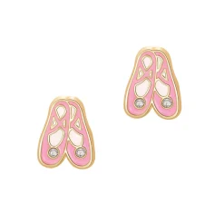 Girl Nation Charming Whimsy Necklace and Earring Gift Set - Ballet Shoes