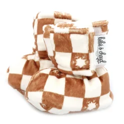 Bebe O Chaud Checker Velux Slippers 0-6m