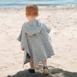 BOY Petit Lem Swimsuits|Swimsuits>Checkered Beach Poncho 12-24m