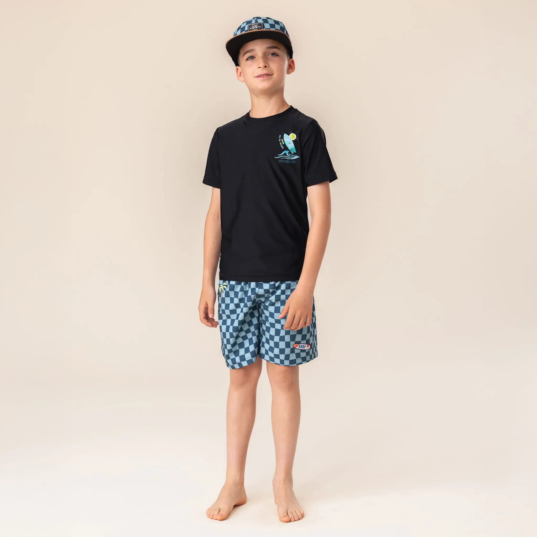 Kids/BOY Nano Hats And Caps>Checkered Cap 2-8