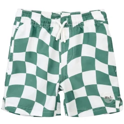 Kids/BOY Miles Checkered Swimshort 3-6y