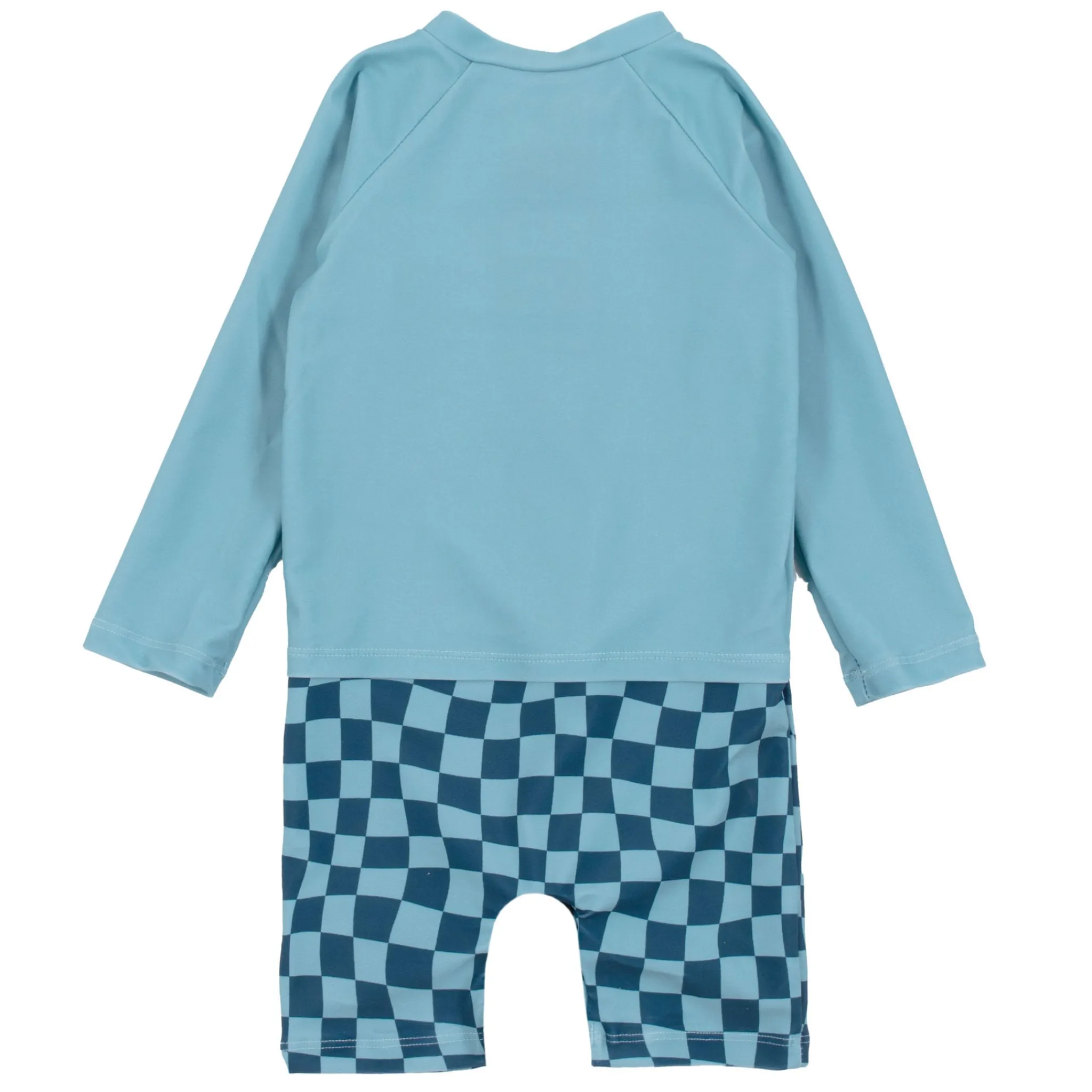 Kids/BOY Nano Checkered Uv Ls Swimsuit 2-4