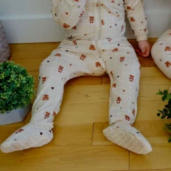 BOY Origami Checkers Bear Pajamas 0-30m