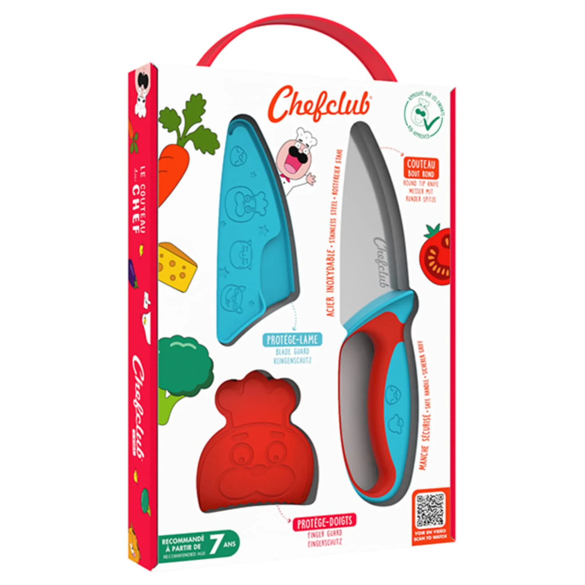 Kids Chefclub Breastfeeding|Tableware>Chef's Knife - Blue/Red