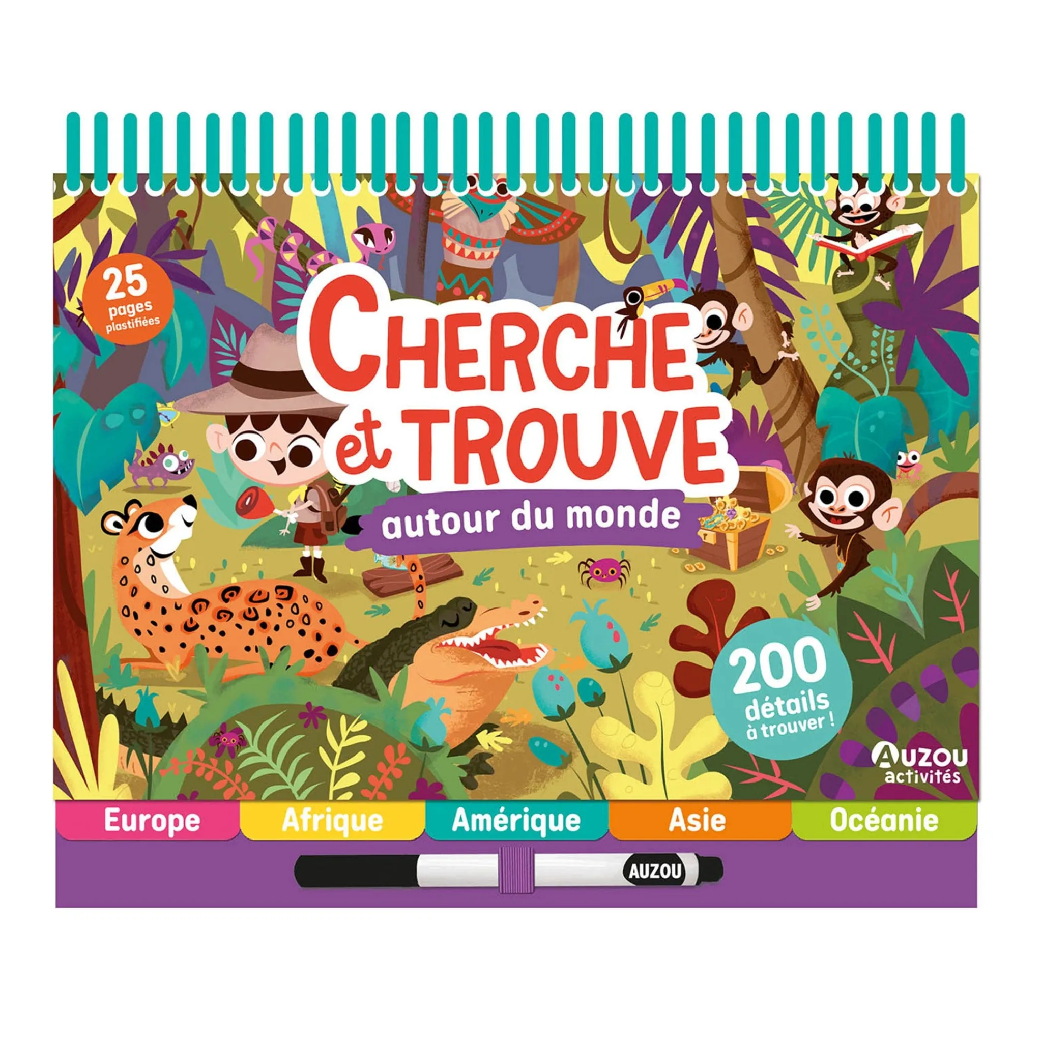 Auzou 4 Years And Over|2 Years And Over>Cherche Et Trouve Autour Du Monde