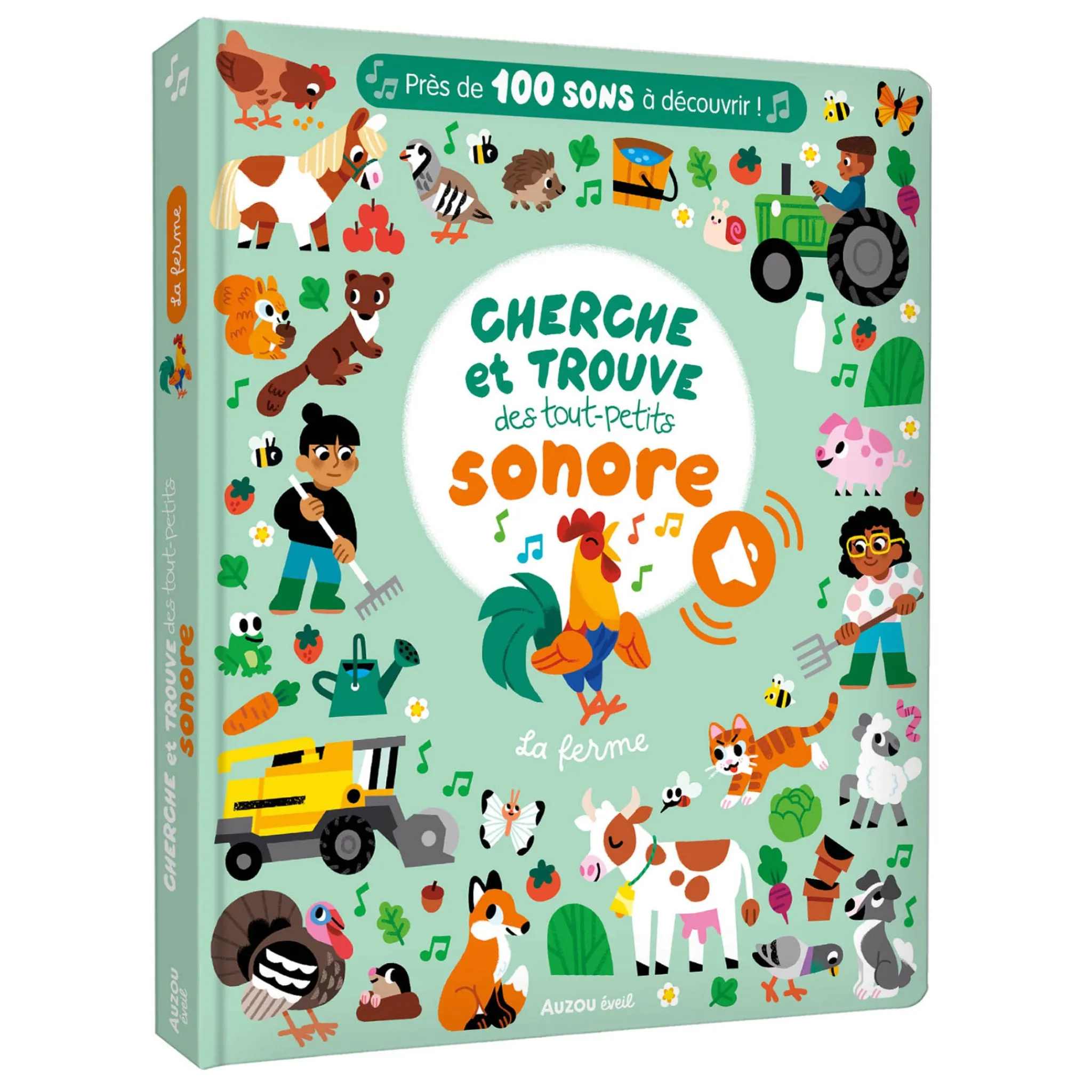 Auzou Baby 0-2 Years|2 Years And Over>Cherche et Trouve des tout-petits sonore - La Ferme