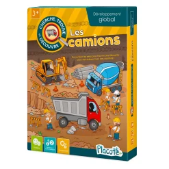 Kids Placote Board Games>Cherche, trouve et découvre : les camions