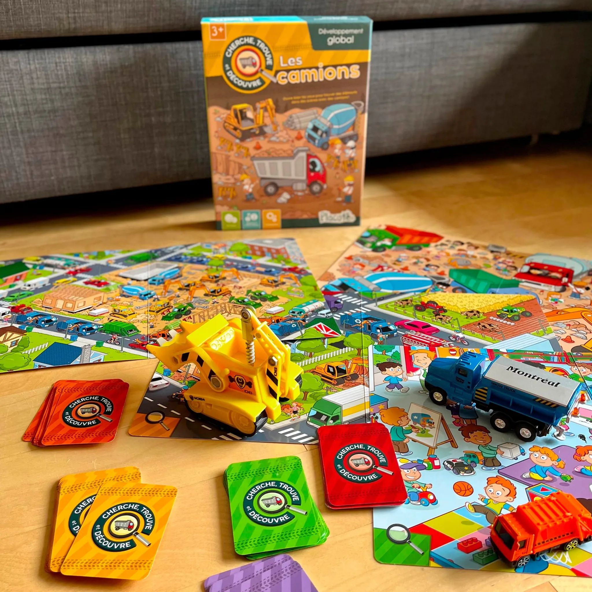 Kids Placote Board Games>Cherche, trouve et découvre : les camions