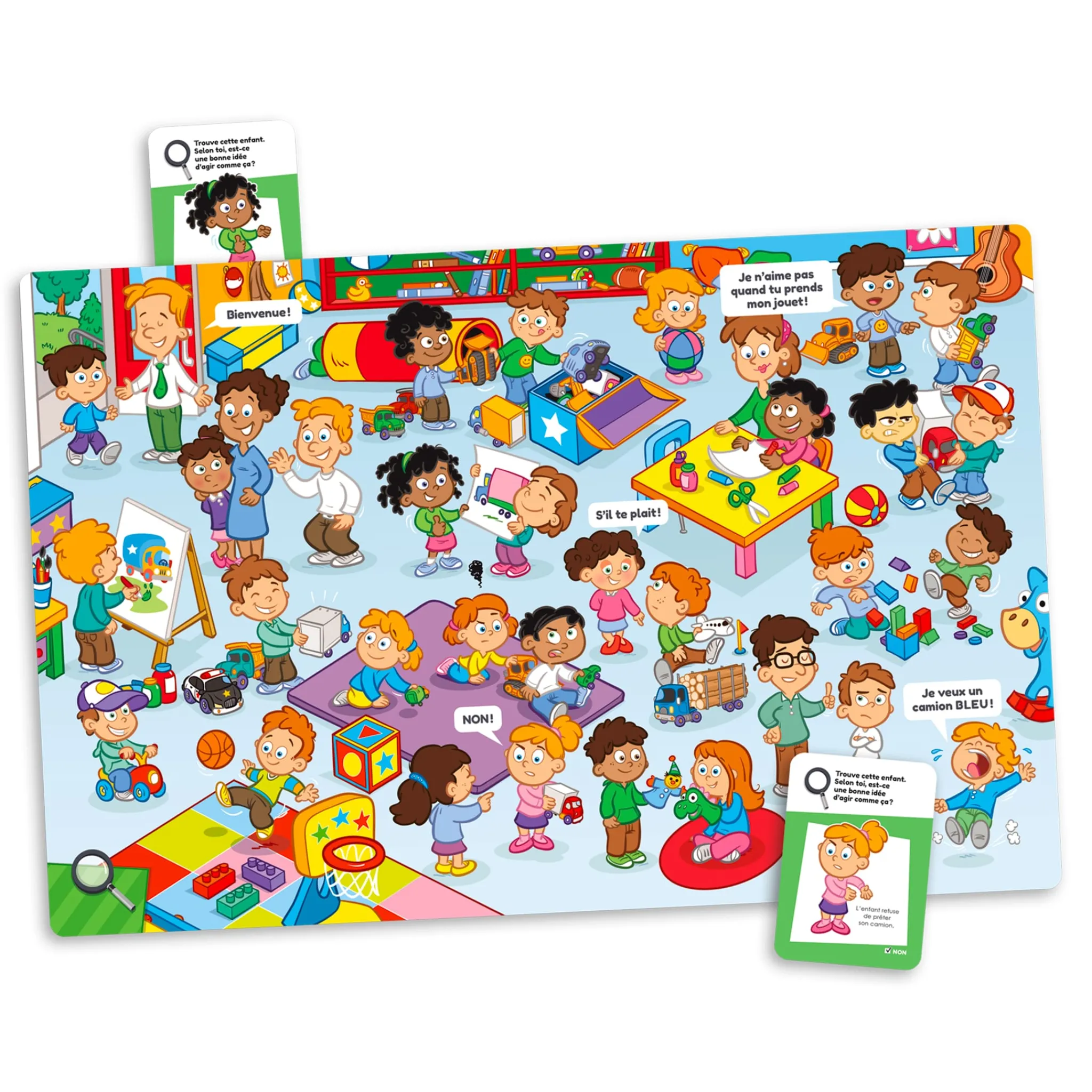Kids Placote Board Games>Cherche, trouve et découvre : les camions
