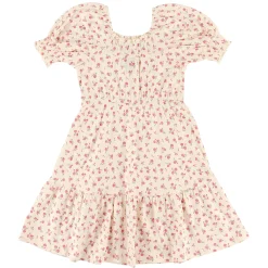 Kids Look Cherries Flowers Dress 7-14