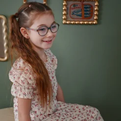 Kids Look Cherries Flowers Dress 7-14