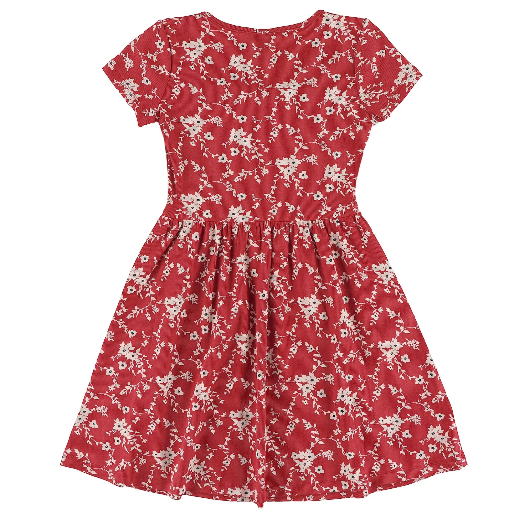 Kids Look Dresses & Rompers>Cherries Flowers Rib Dress7-14