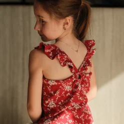 Kids Look Tops>Cherries Flowers Tank Top 7-14