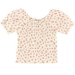 Kids Look Cherries Flowers Top 7-14