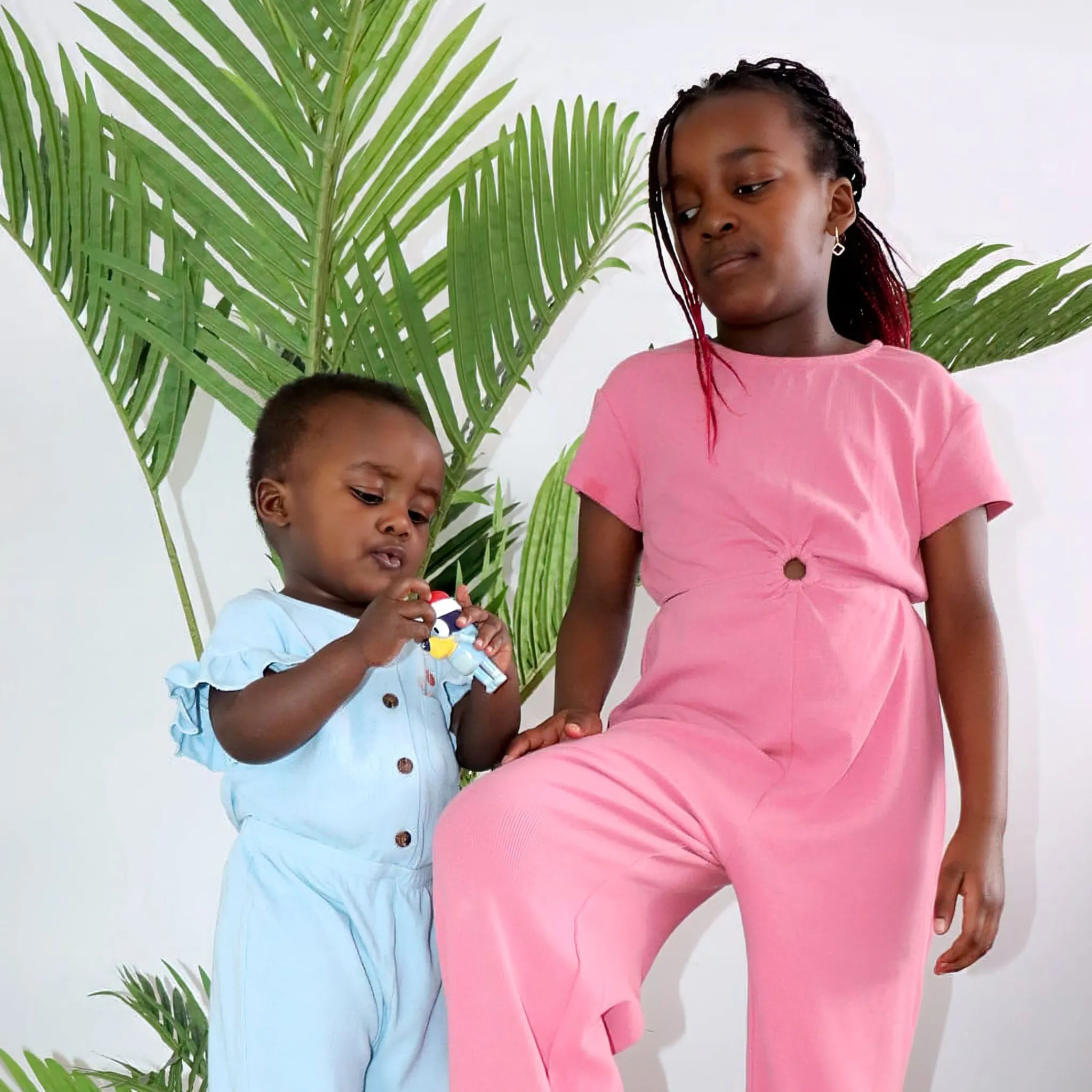 Kids Look Dresses & Rompers>Cherries Rib Jumpsuit 7-14