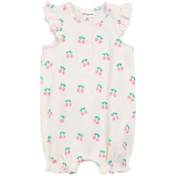 Miles Rompers & Jumpsuits>Cherries Romper 3-12m