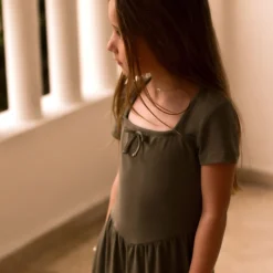 Kids Look Cherries Rib Dress 7-14y