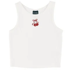 Kids Look Tops>Cherries Tank Top 7-14y