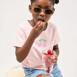 Kids Miles Tops>Cherries T-shirt 3-6y