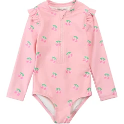 Kids Miles Swimsuits>Cherries UV Long Sleeve Swimsuit 3-6y