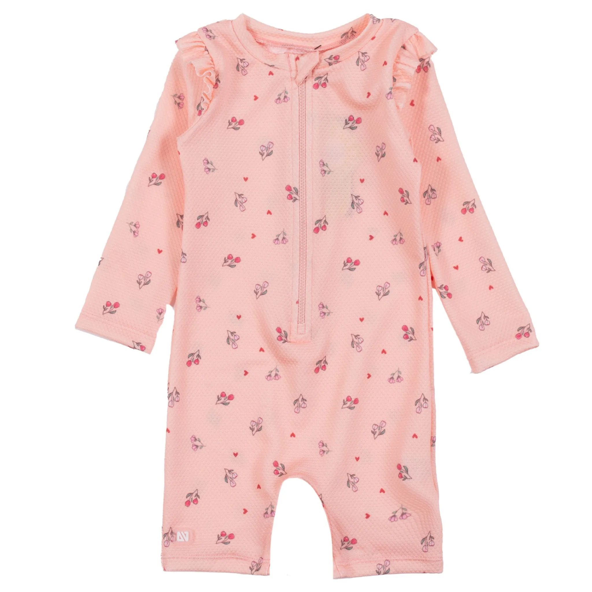 Kids Nano Cherries Uv Ls Swimsuit 2-4