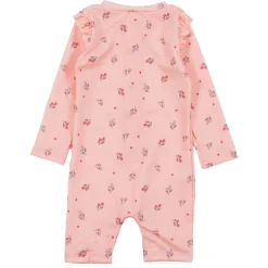 Kids Nano Cherries Uv Ls Swimsuit 2-4