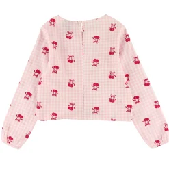 Kids Look Cherries Vichy Blouse 7-14y