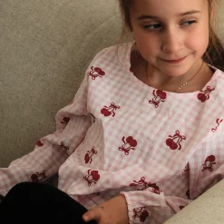 Kids Look Cherries Vichy Blouse 7-14y