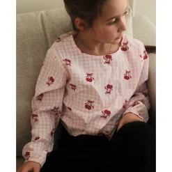 Kids Look Cherries Vichy Blouse 7-14y