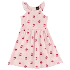Kids Look Dresses & Rompers>Cherries Vichy Dress 7-14y