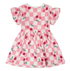 Kids Deux par Deux Cherry Check Dress 3-6