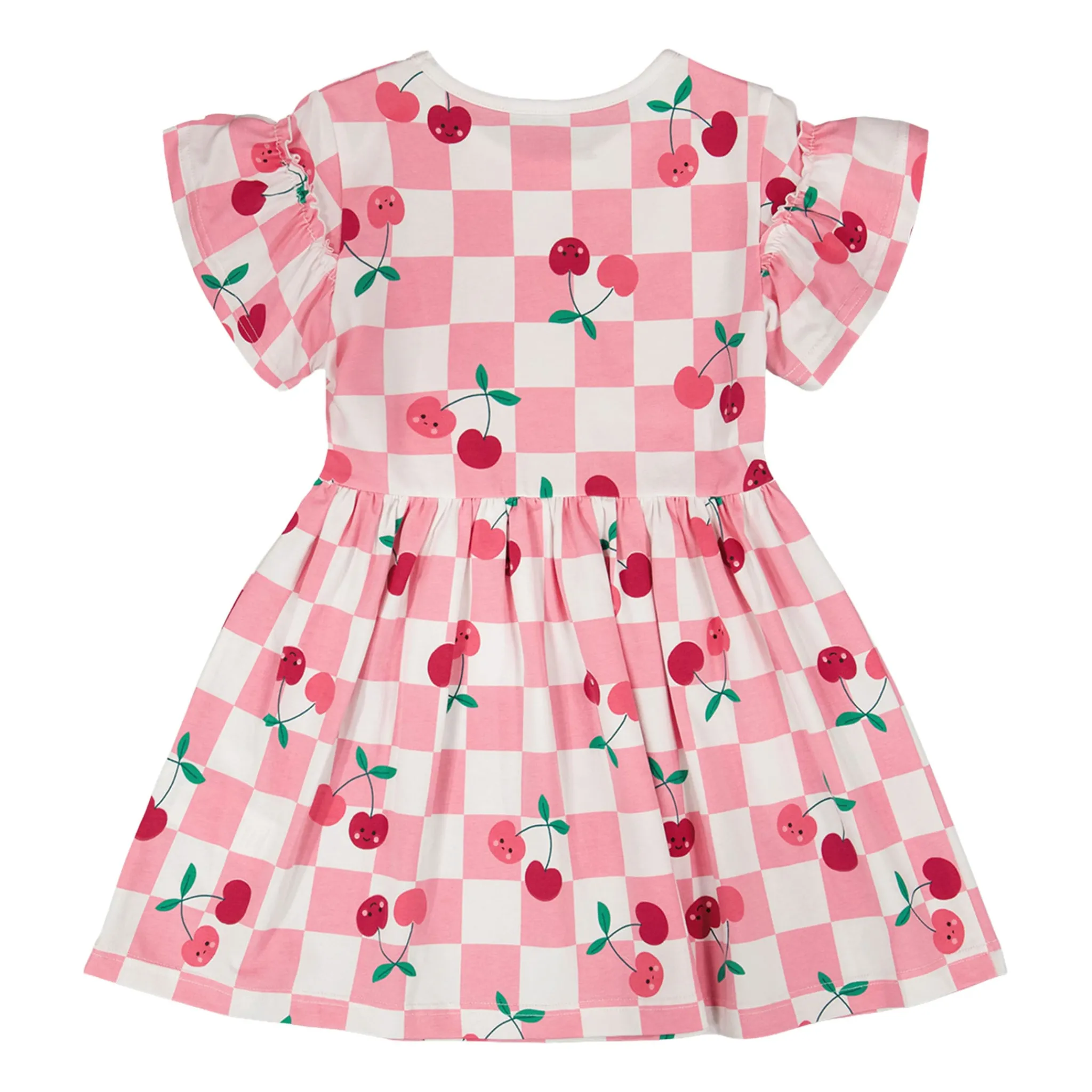 Kids Deux par Deux Cherry Check Dress 3-6