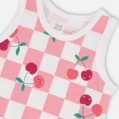Kids Deux par Deux Cherry Check Tank Top 3-6