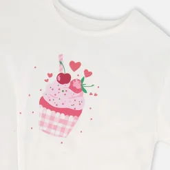 Kids Deux par Deux Cherry Cupcake T-shirt 3-6