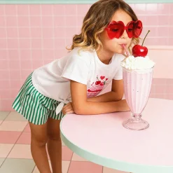 Kids Deux par Deux Cherry Cupcake T-shirt 3-6