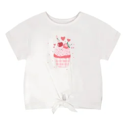 Kids Deux par Deux Cherry Cupcake T-shirt 7-10