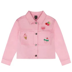 Kids Deux par Deux Fleeces And Sweatshirts|Tops>Cherry Denim Jacket 7-10
