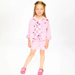 Kids Deux par Deux Fleeces And Sweatshirts|Tops>Cherry Denim Jacket 7-10