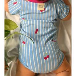 Camp by Birdz Cherry Stripe Bodysuit 3-24m